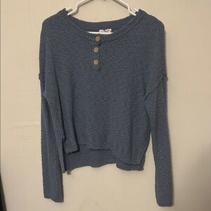 Hippie Rose Blue Sweater